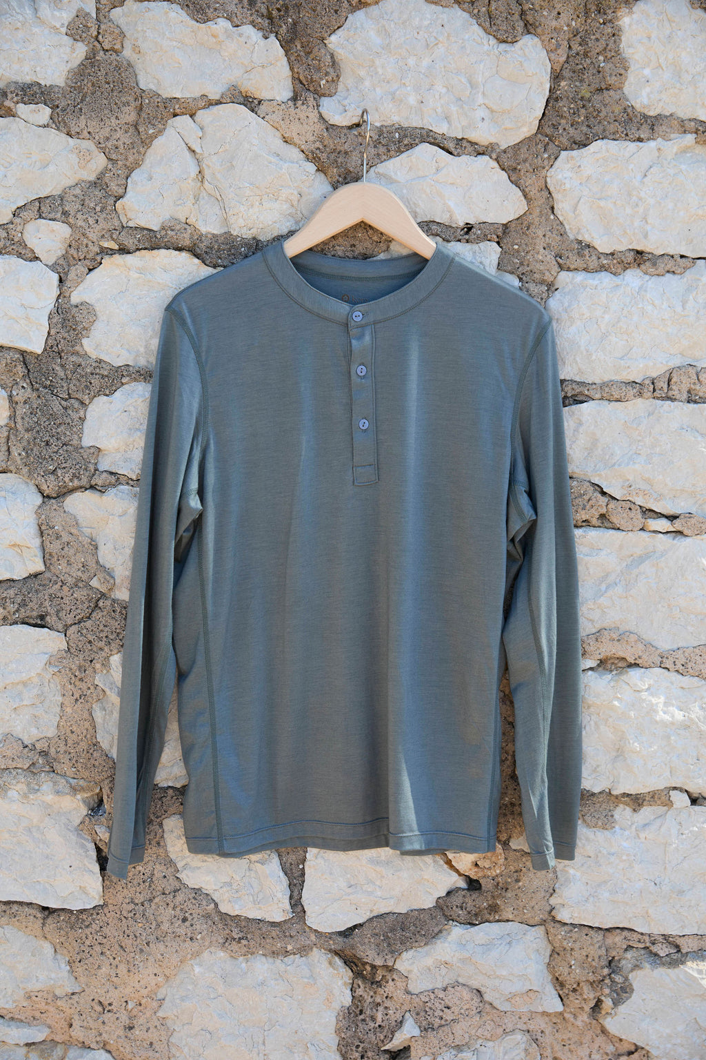 Men’s Halo Long Sleeve Henley 3 pack - Riverstone