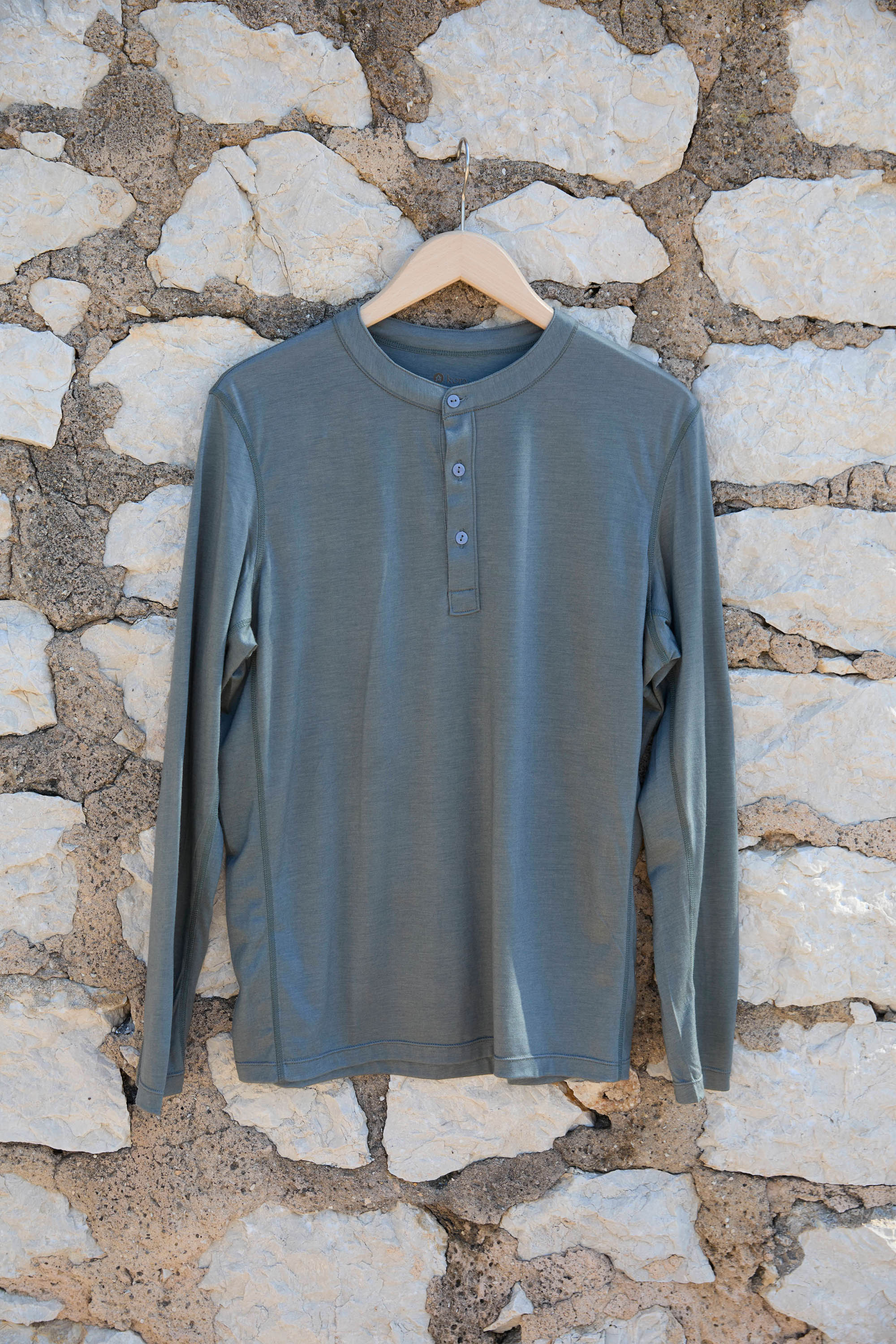Men’s Halo Long Sleeve Henley 3 pack - Riverstone