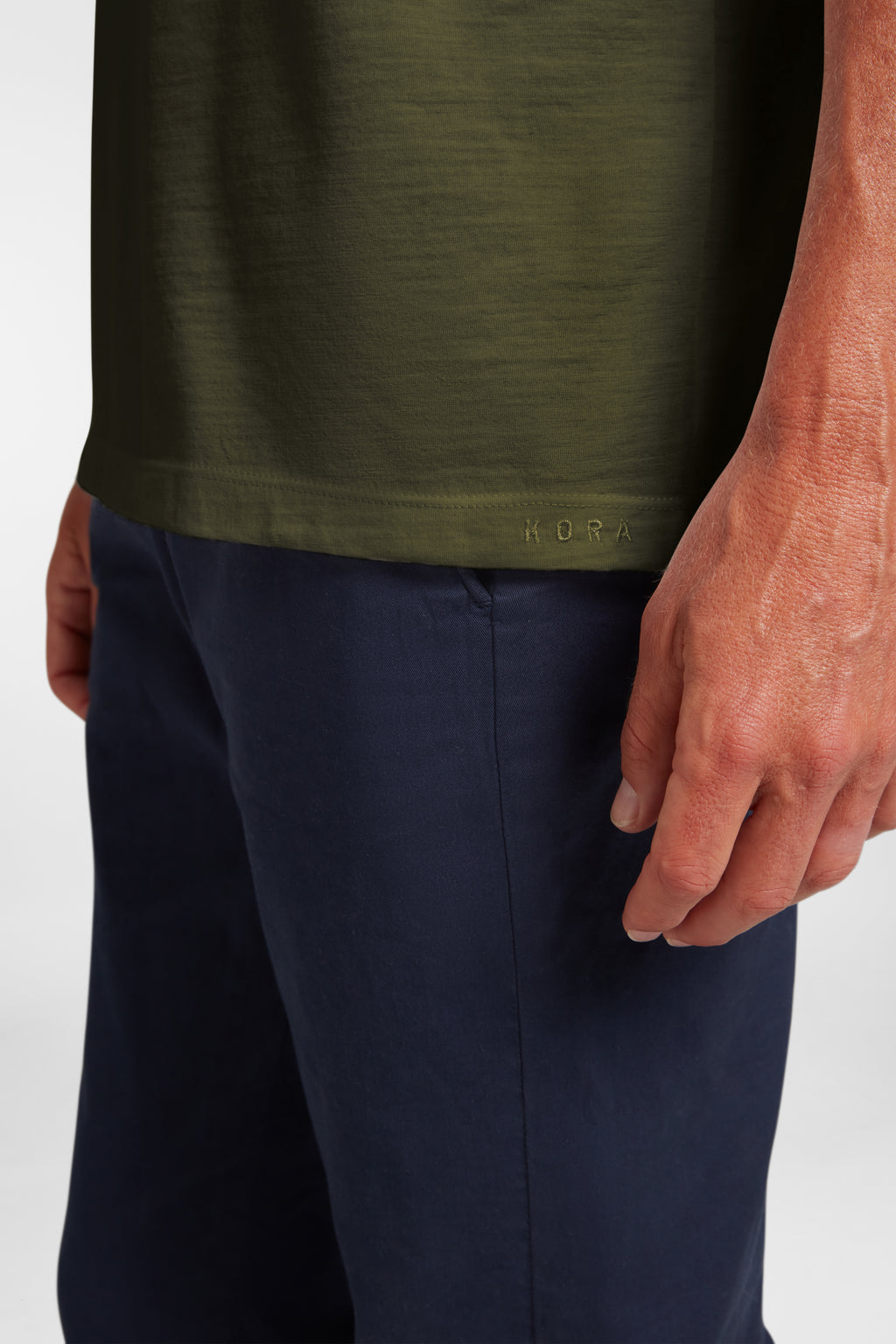 Men's Halo Short Sleeve Casual Crew - Military