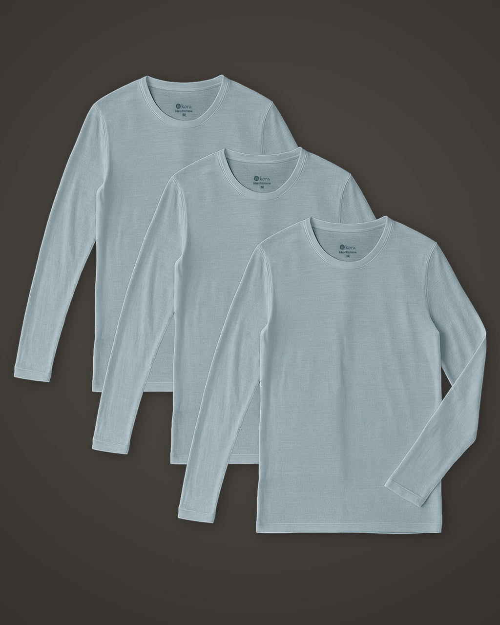 Men’s Halo Long Sleeve Crew 3 pack - Blue