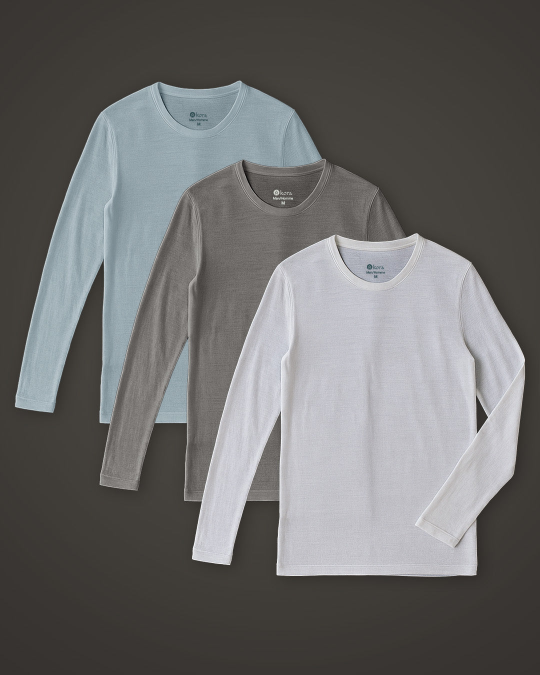 Men’s Halo Long Sleeve Crew - 3 pack