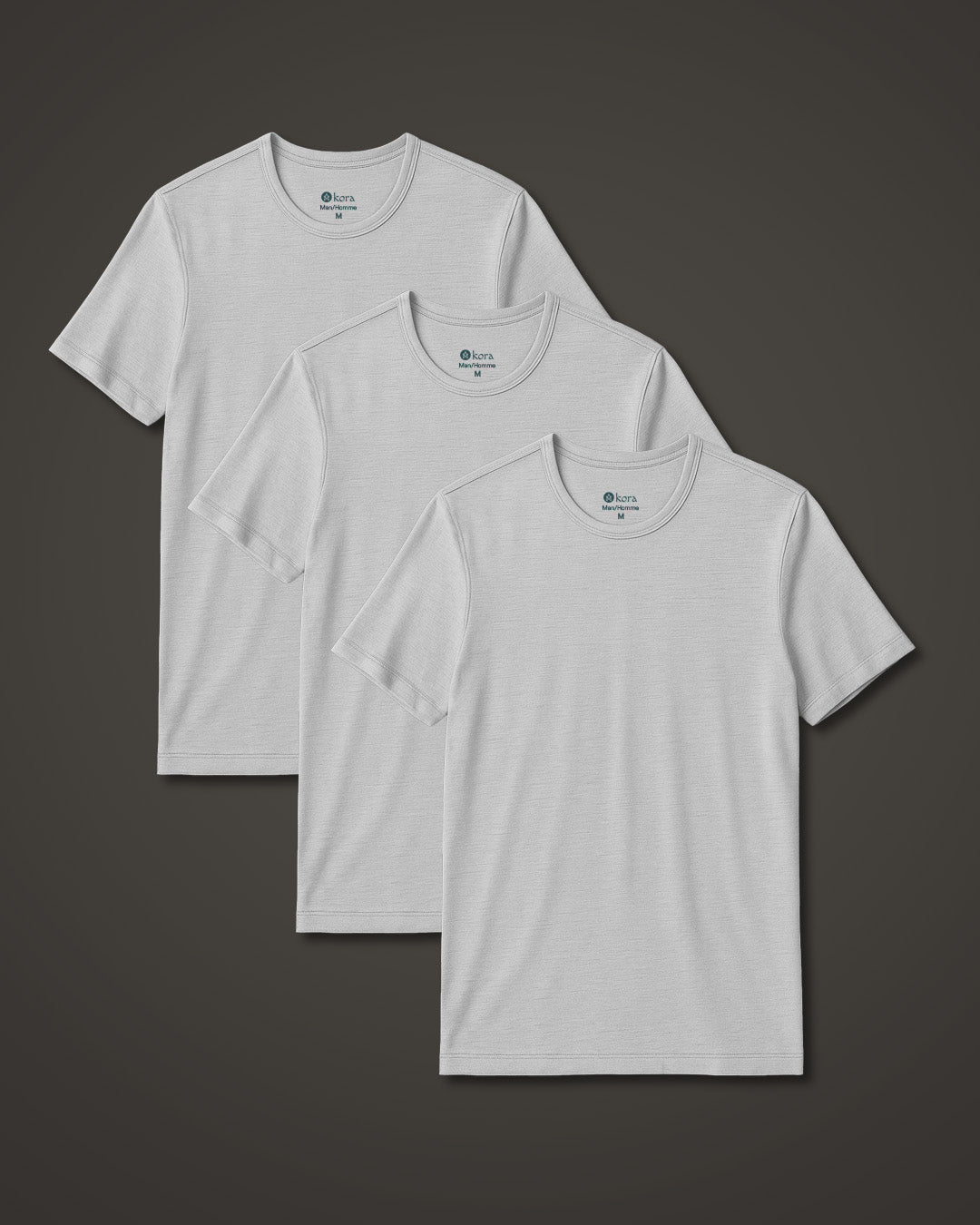 Men’s Halo Short Sleeve Crew 3 pack - White