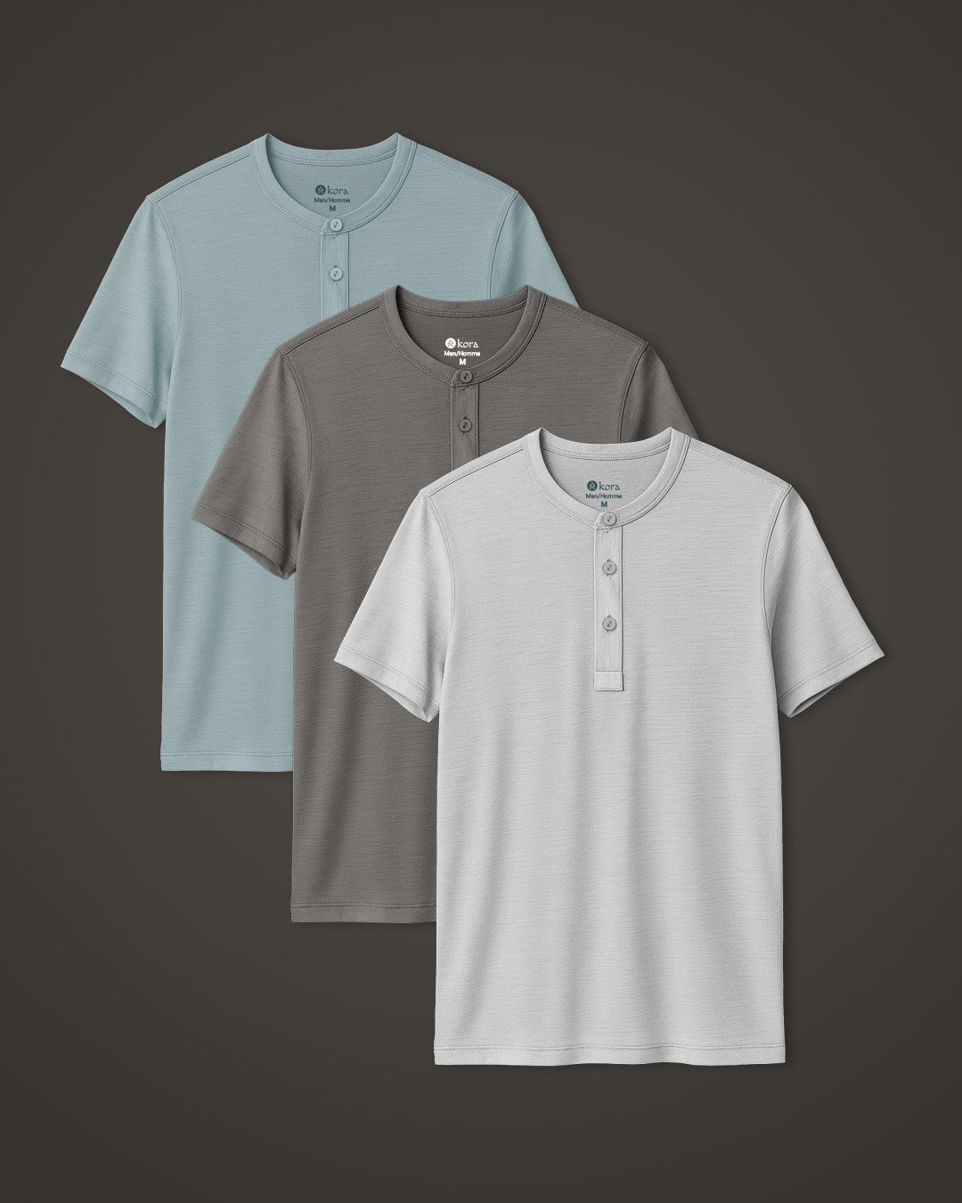 Men’s Halo Short Sleeve Henley - 3 pack