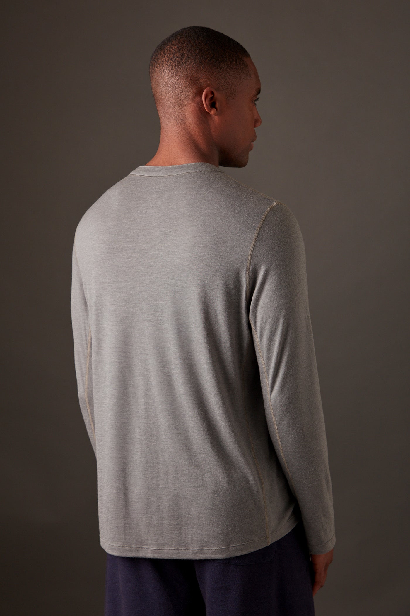 Men’s Halo Long Sleeve Henley - Riverstone