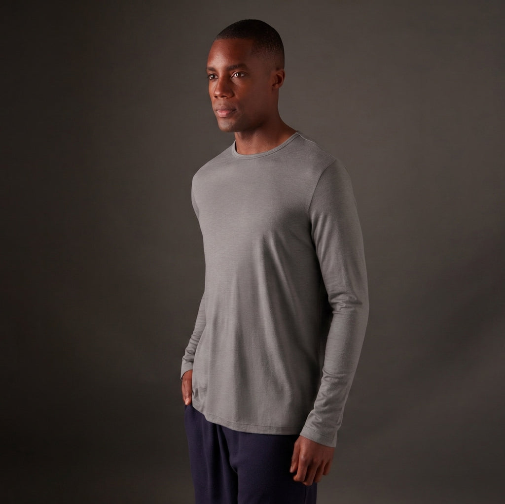 Men's Halo Long Sleeve Crew - Riverstone