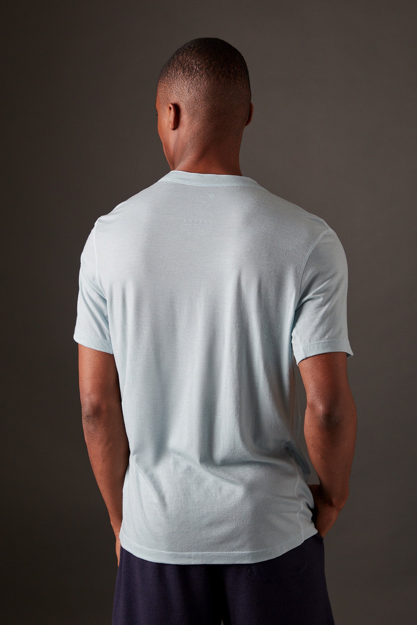 Men’s Halo Short Sleeve Henley - Glacier Blue