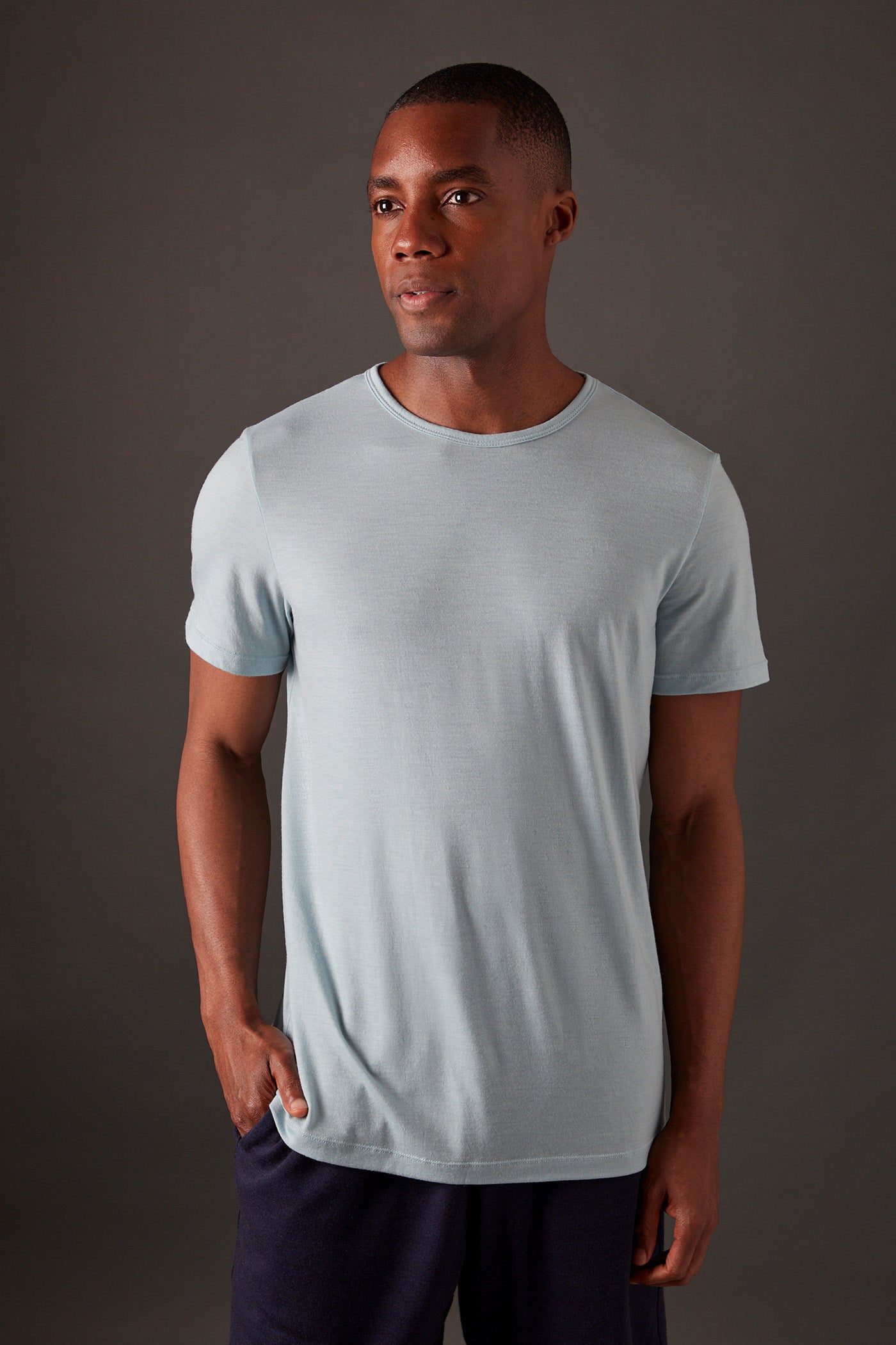 Men’s Halo Short Sleeve Crew - Glacier Blue