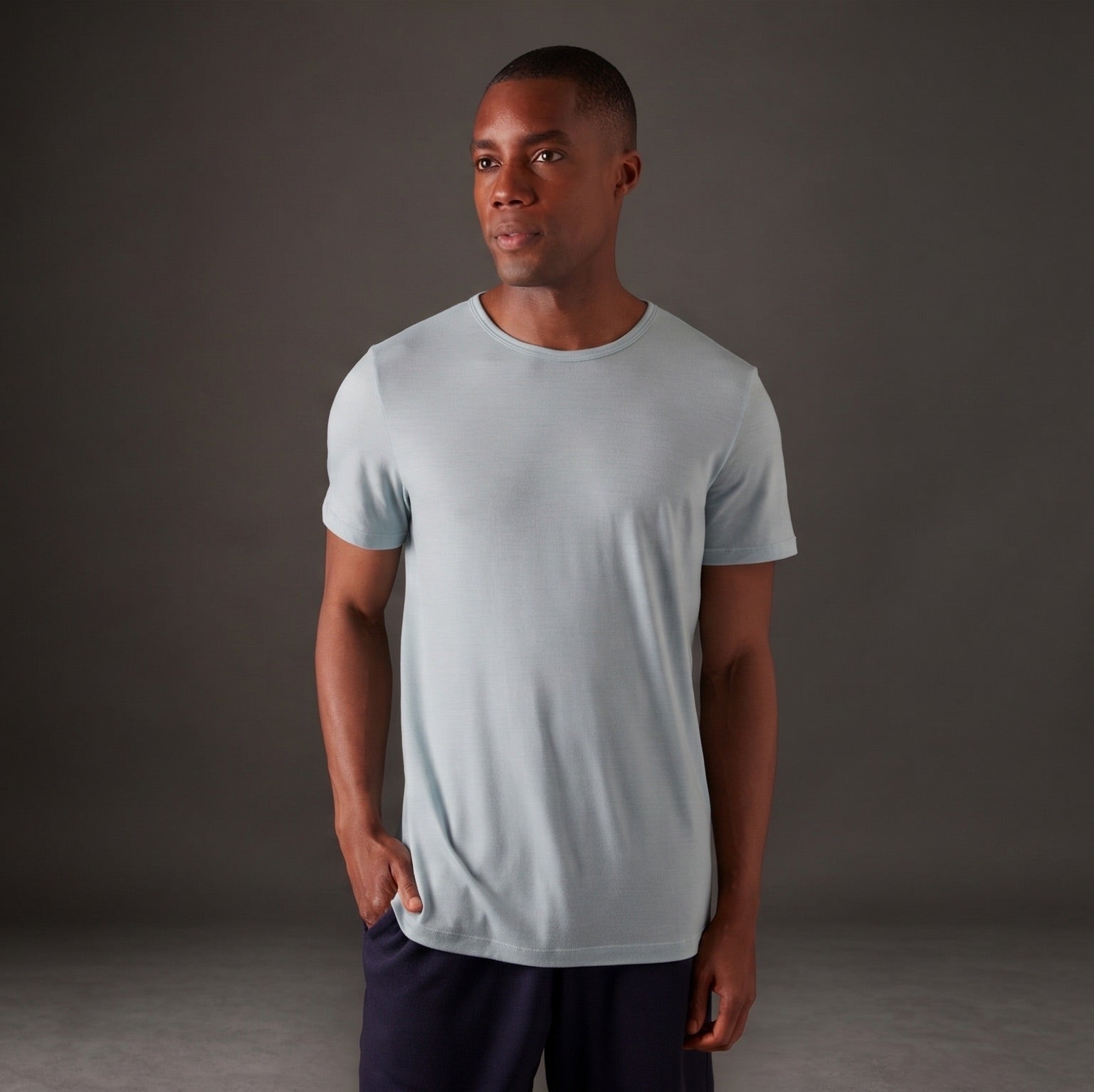 Men's Halo Short Sleeve Crew - Glacier Blue