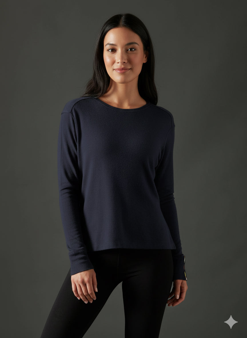 Women's Liberty Casual Crew - Midnight Navy