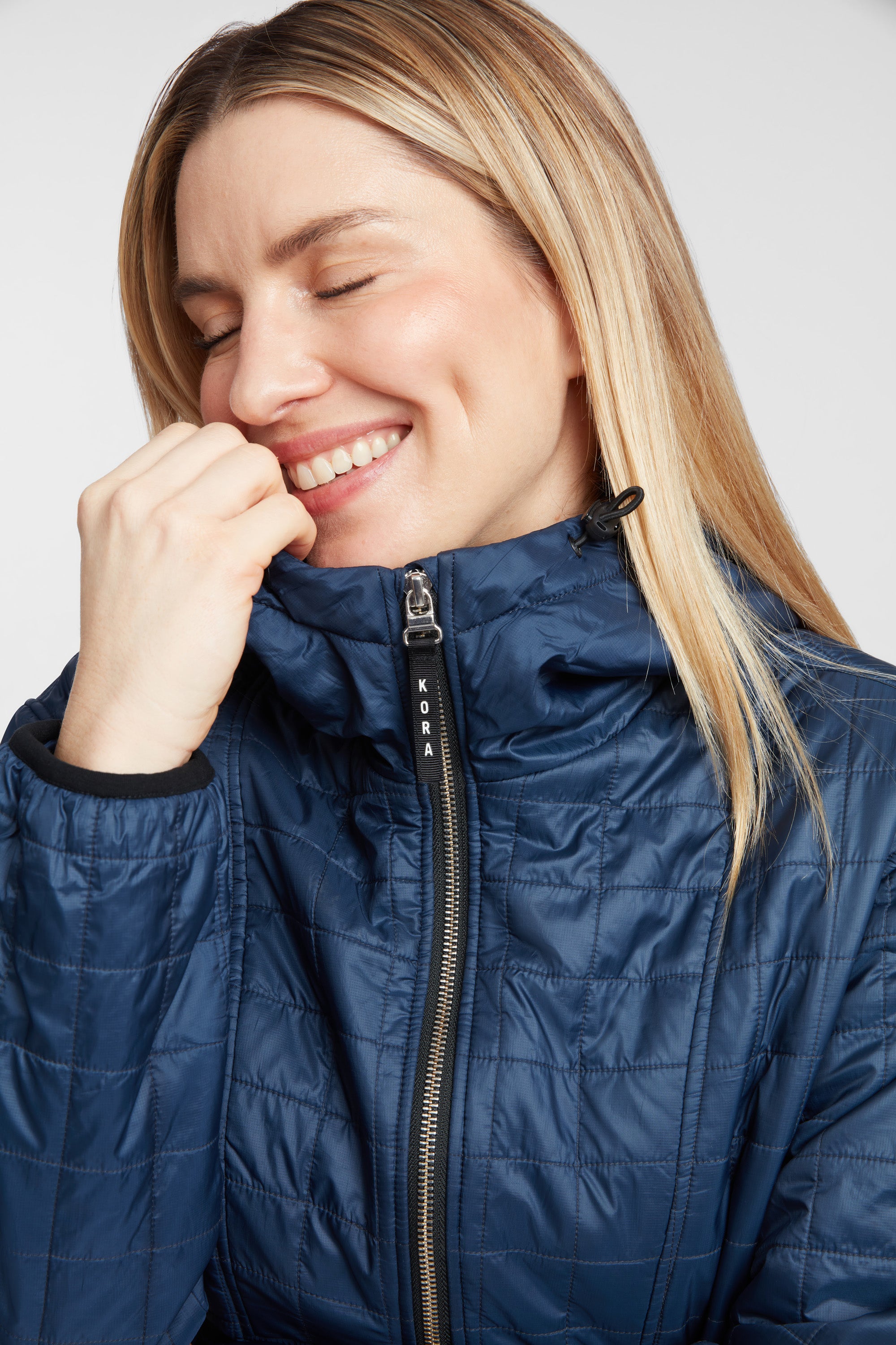 Women's Pull Over Haven Hooded Jacket - Midnight Blue