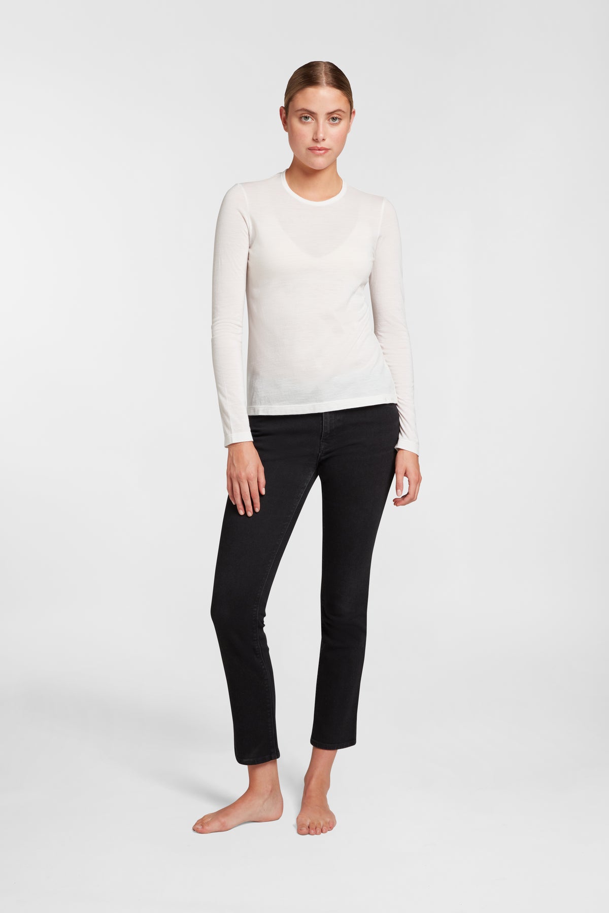 Women's Halo Long Sleeve Crew - Summit White