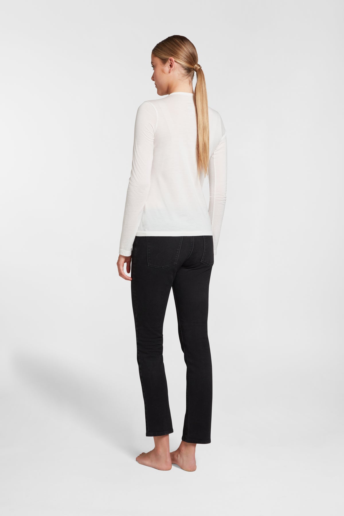 Women's Halo Long Sleeve Crew - Summit White