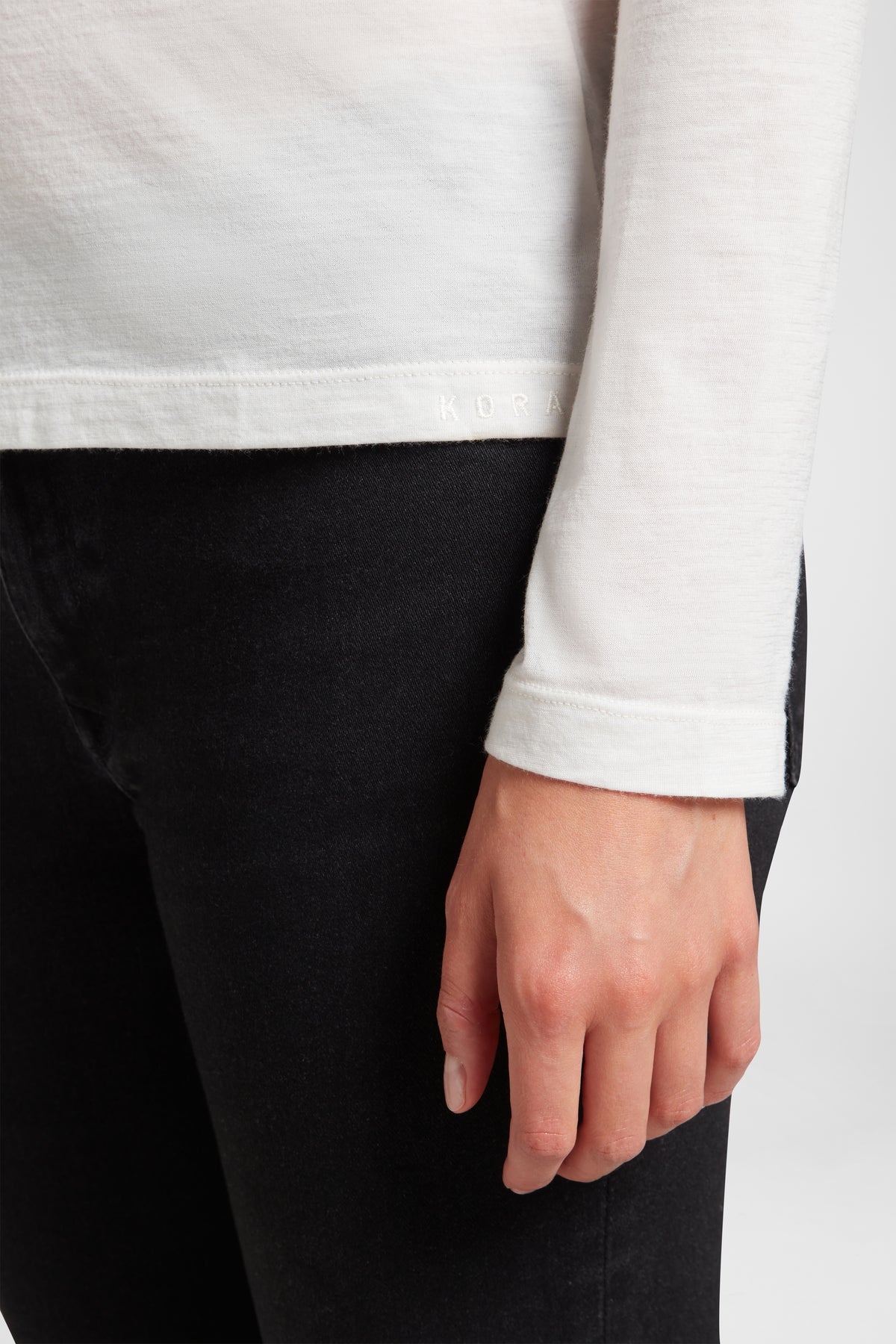 Women's Halo Long Sleeve Crew - Summit White