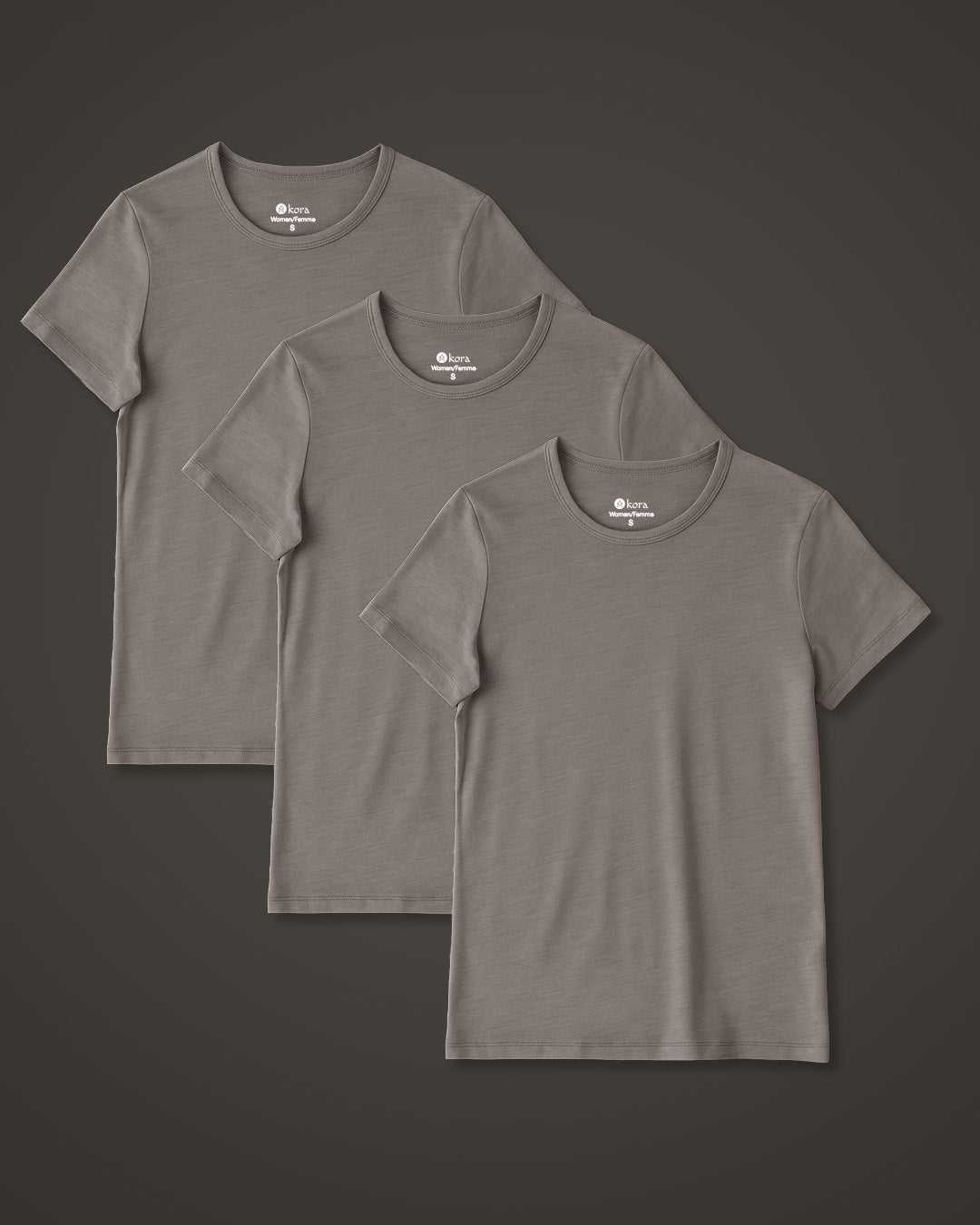 Women’s Halo Short Sleeve Crew 3 pack - Riverstone