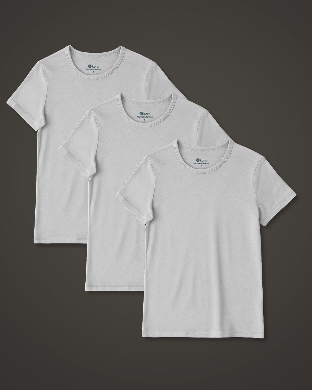 Women’s Halo Short Sleeve Crew 3 pack - White