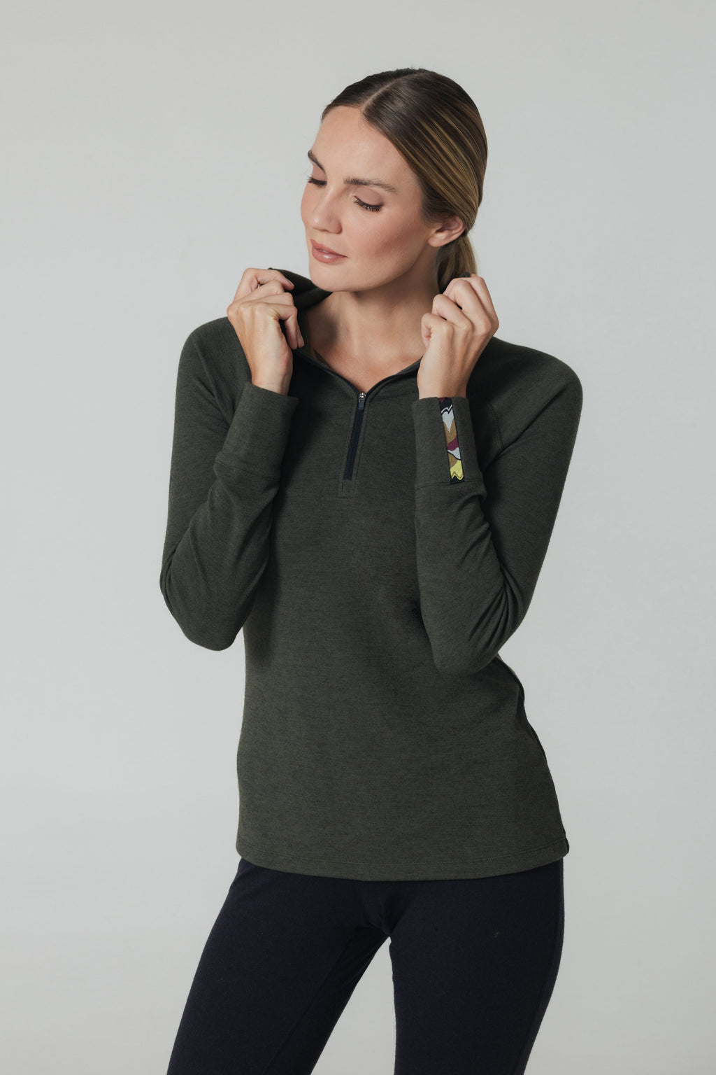 Women's Liberty Zip Hoodie - Deep Forest Green