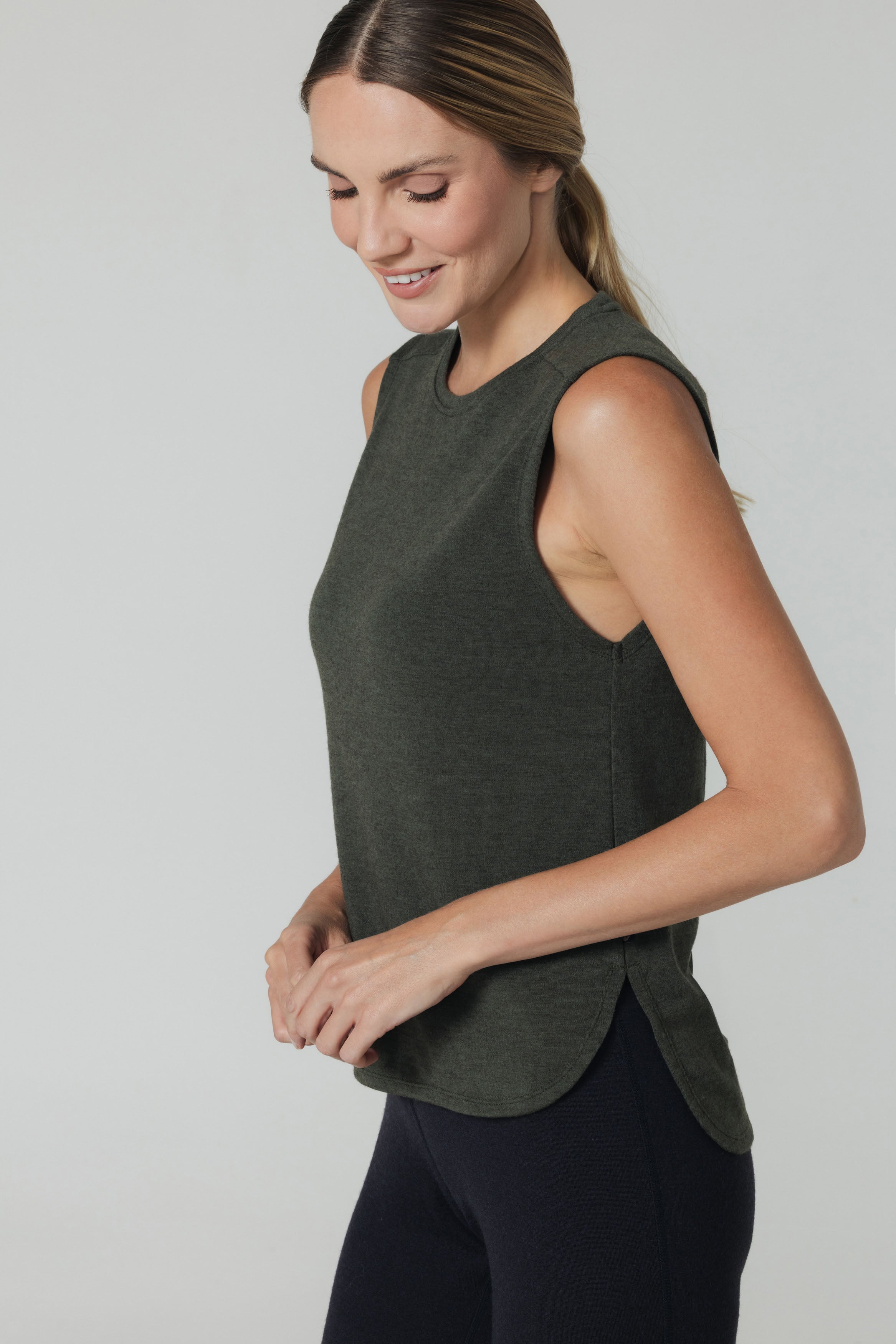 Women's Liberty Tank - Deep Forest Green