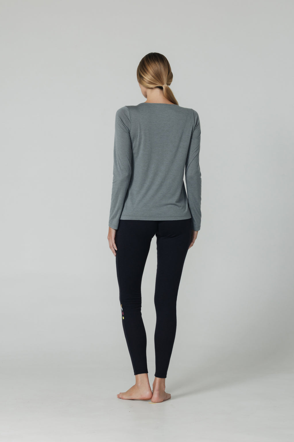 Women's Halo Long Sleeve Crew - Riverstone