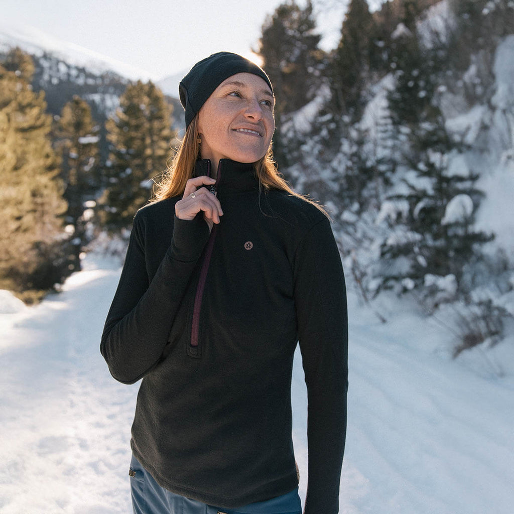 Women's Xenolith Yak Wool Sweater - Black