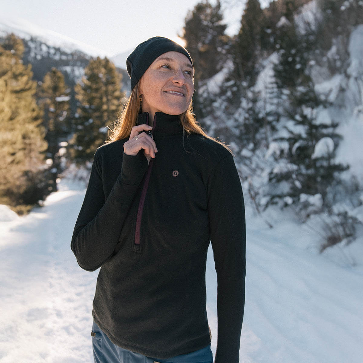 Women's Xenolith Yak Wool Sweater - Black