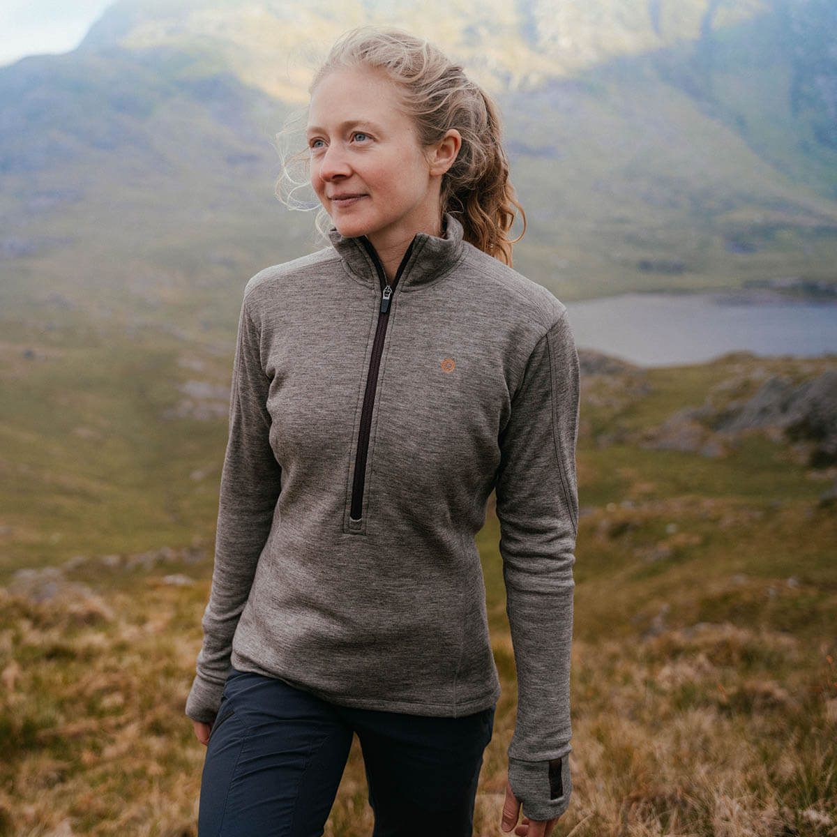 Women's Xenolith Yak Wool Sweater - Stone