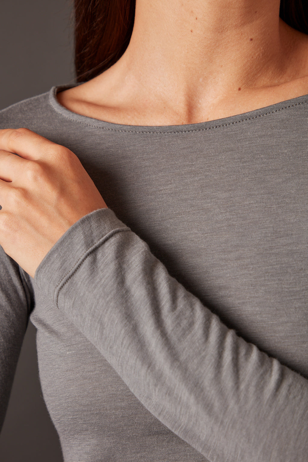 Women’s Halo Long Sleeve Boat Neck - Riverstone