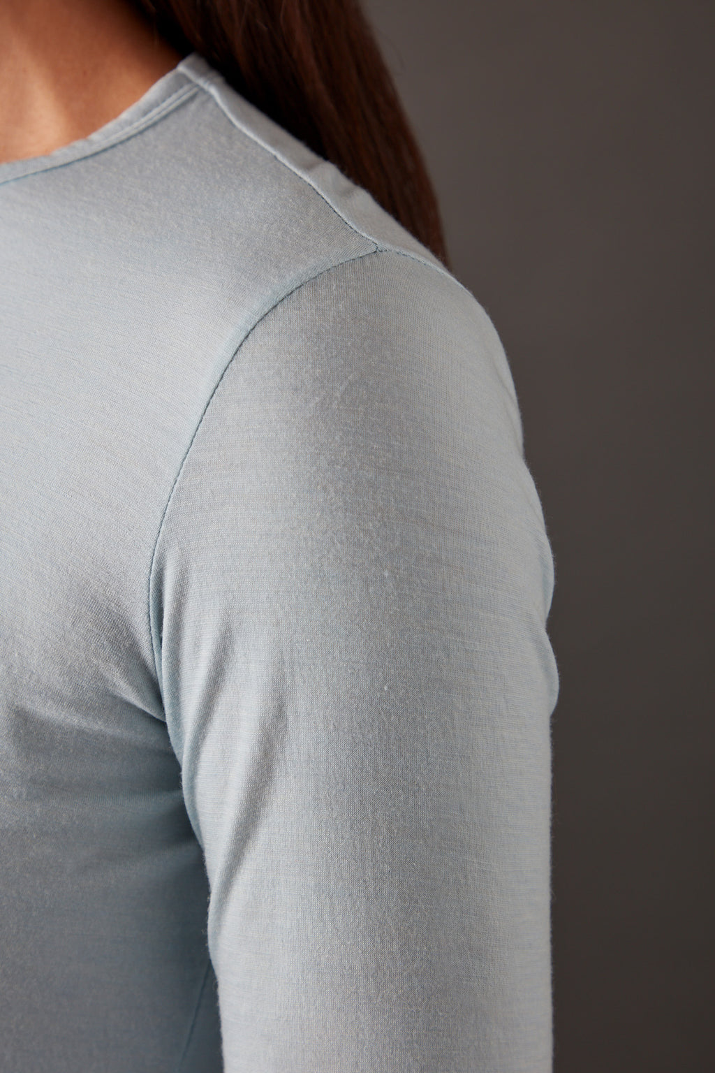 Women’s Halo Long Sleeve Crew - Glacier Blue