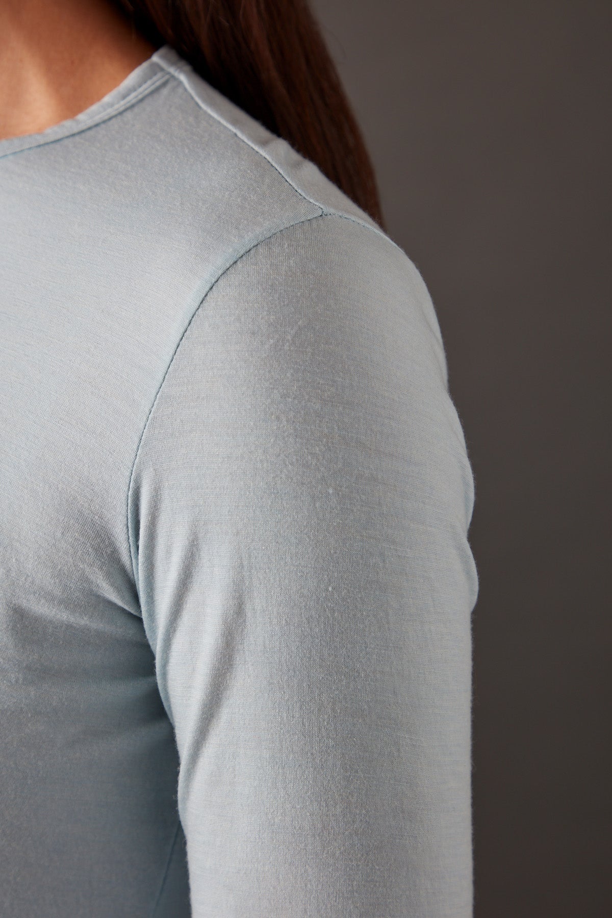 Women’s Halo Long Sleeve Crew - Glacier Blue