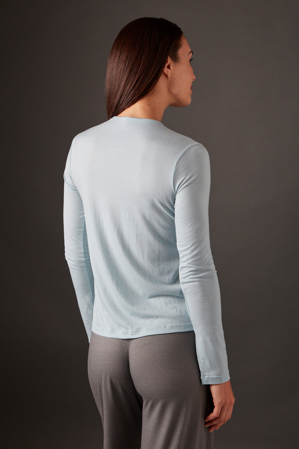 Women’s Halo Long Sleeve Crew - Glacier Blue