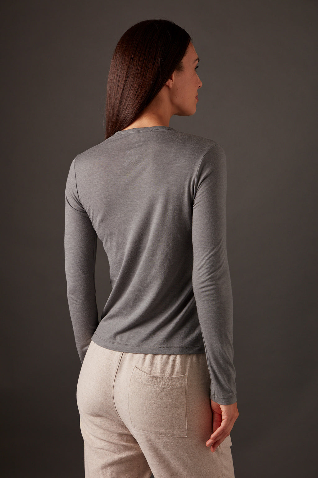 Women’s Halo Long Sleeve Crew - Riverstone