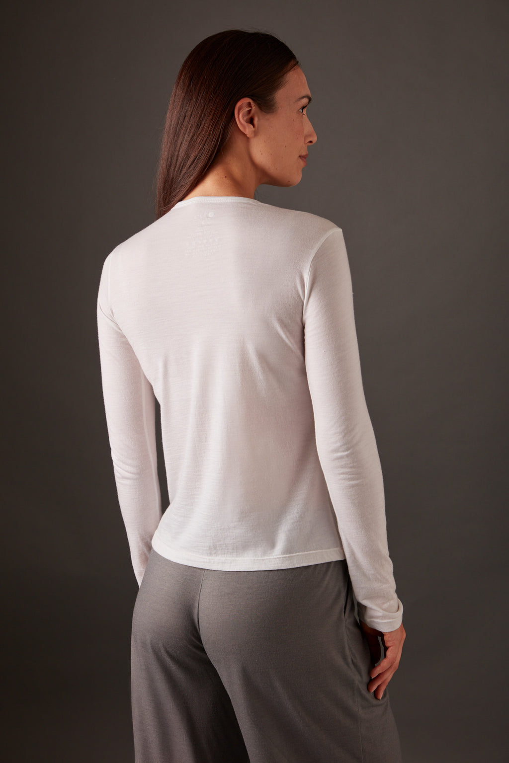 Women’s Halo Long Sleeve Crew - Summit White