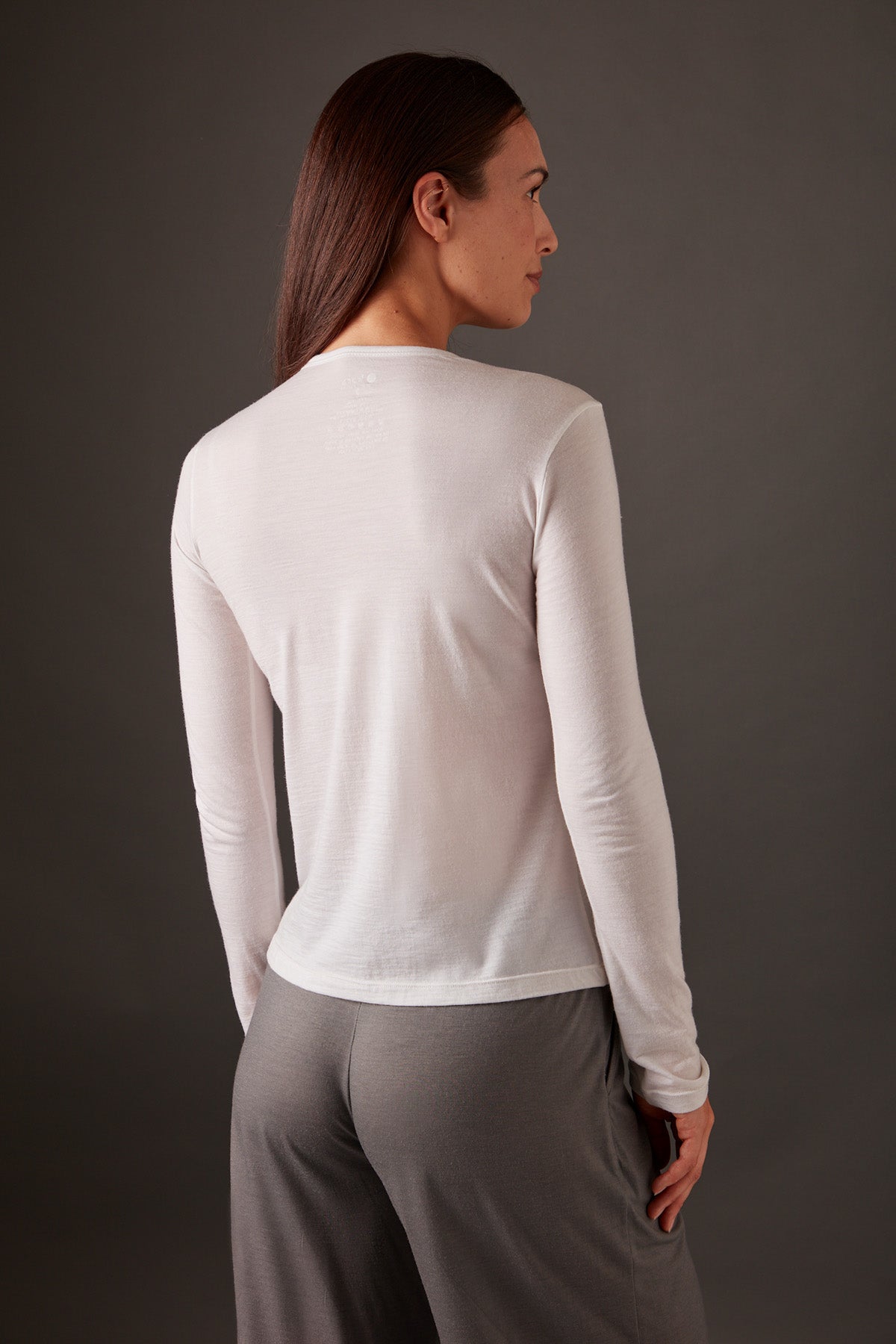 Women’s Halo Long Sleeve Crew - Summit White