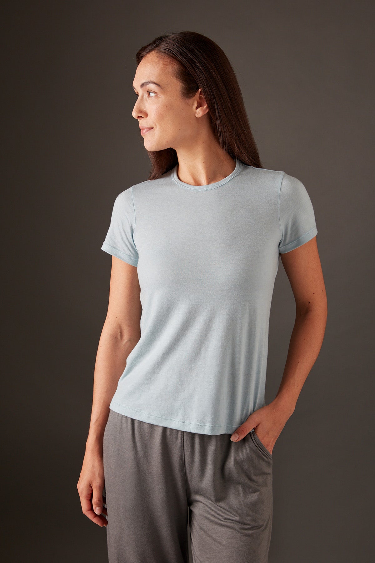 Women’s Halo Short Sleeve Crew - Glacier Blue