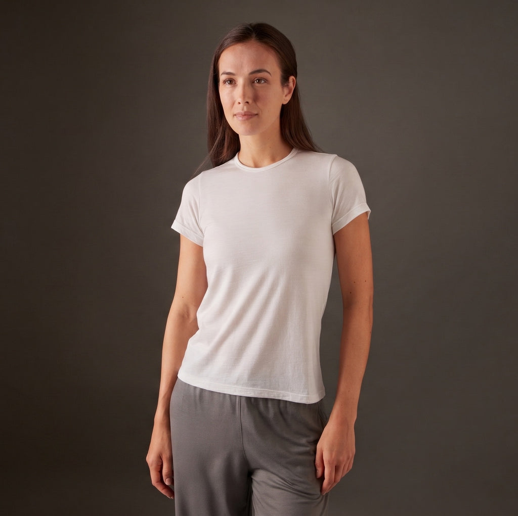 Women’s Halo Short Sleeve Crew - Summit White