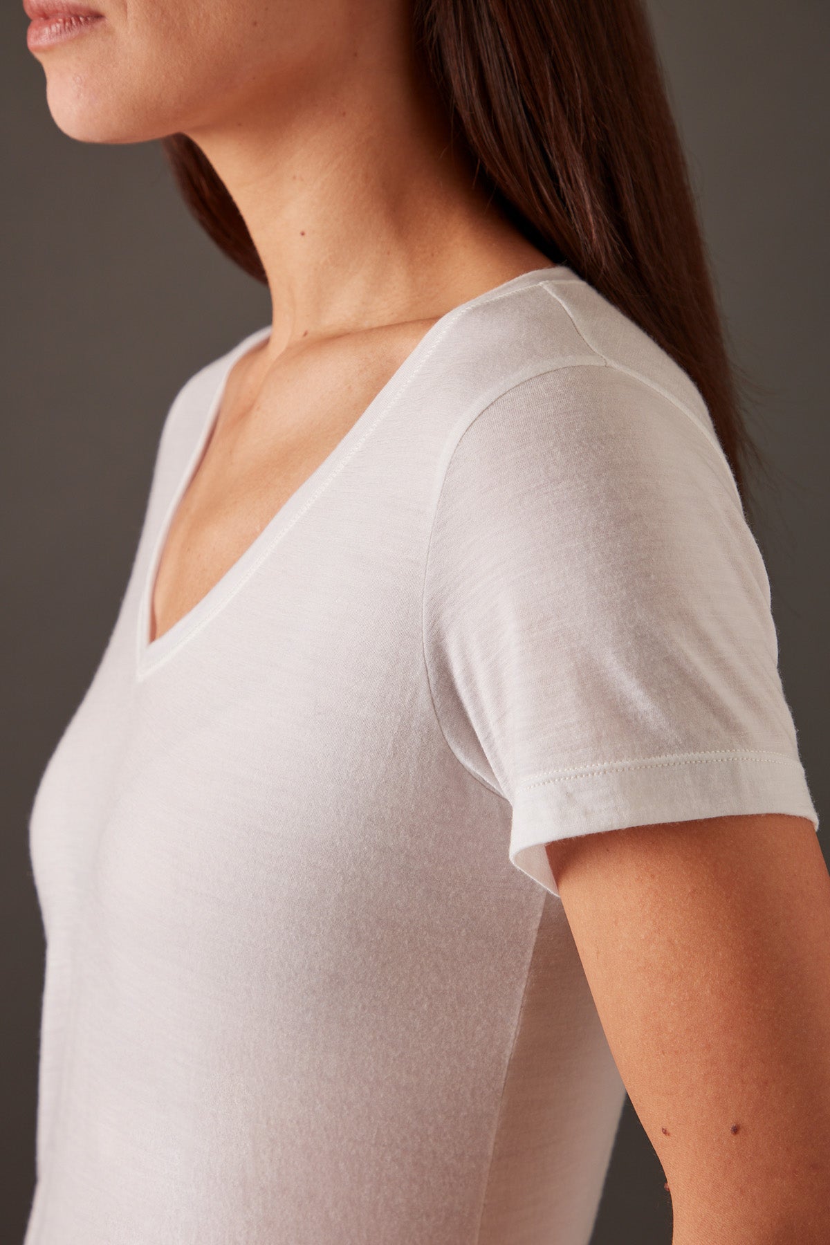 Women’s Halo Short Sleeve V-Neck - Summit White