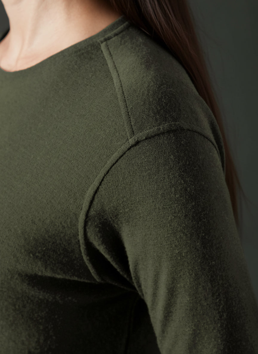 Women's Liberty Casual Crew - Deep Forest Green