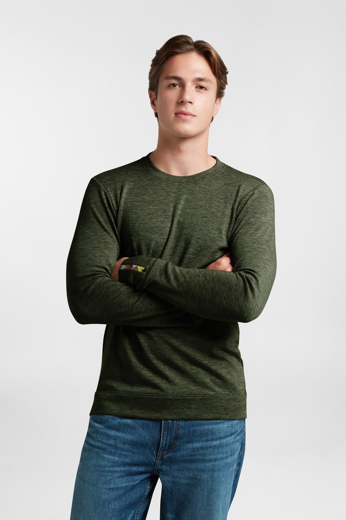 Men's Liberty Casual Crew - Deep Forest Green