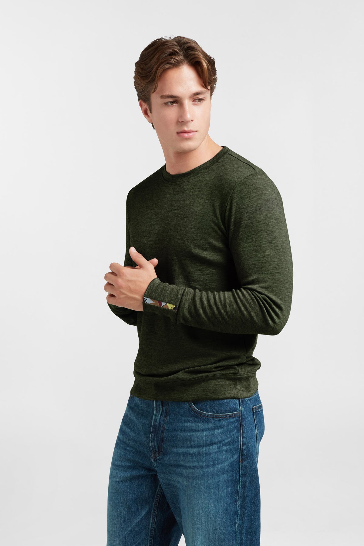 Men's Liberty Casual Crew - Deep Forest Green