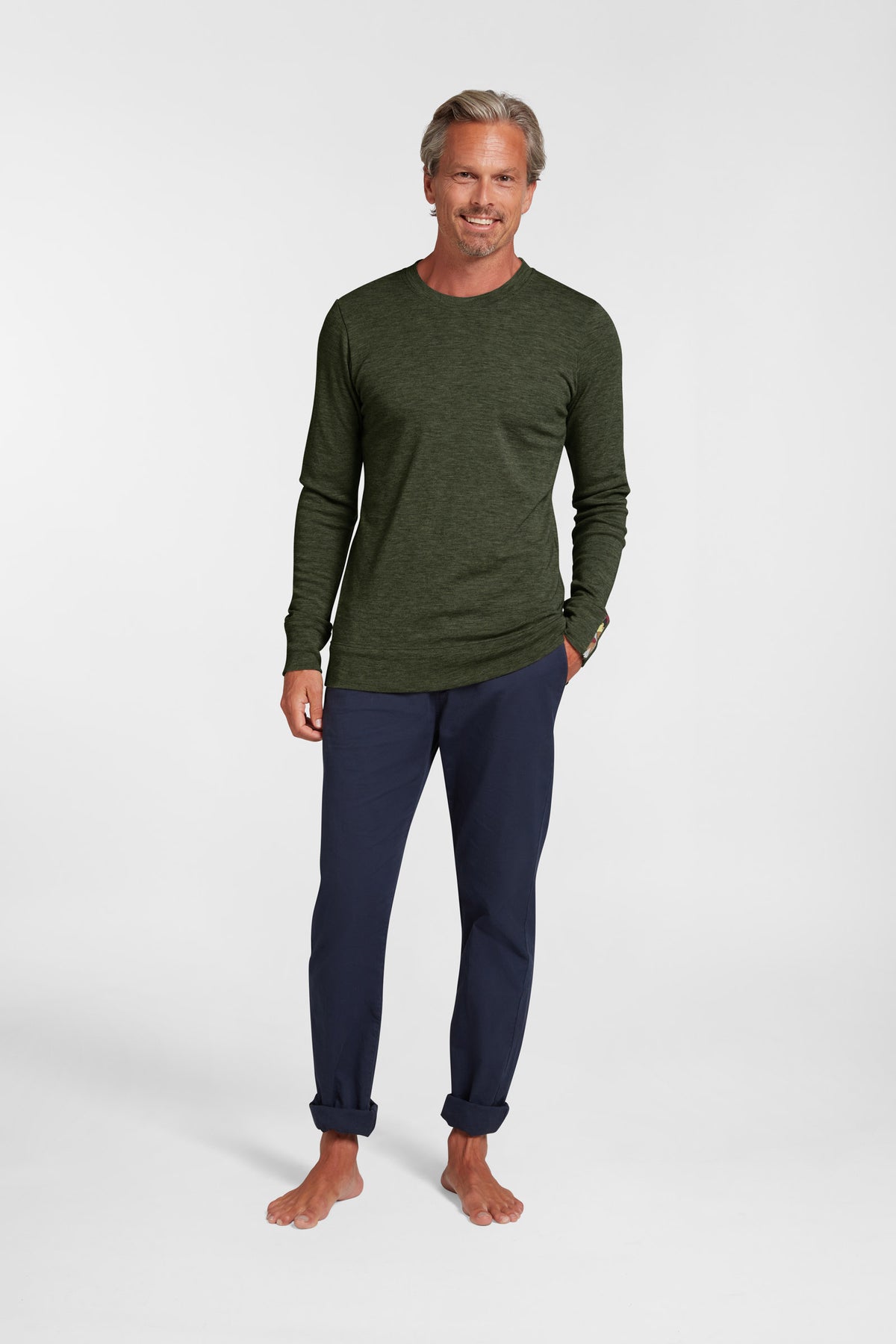 Men's Liberty Casual Crew - Deep Forest Green
