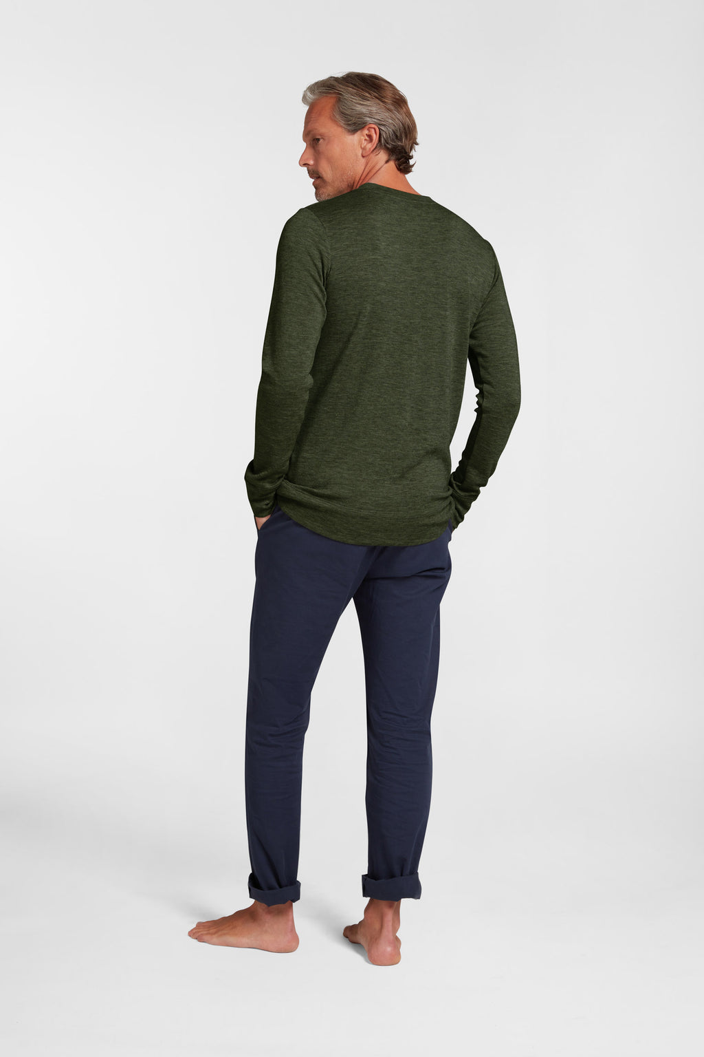 Men's Liberty Casual Crew - Deep Forest Green