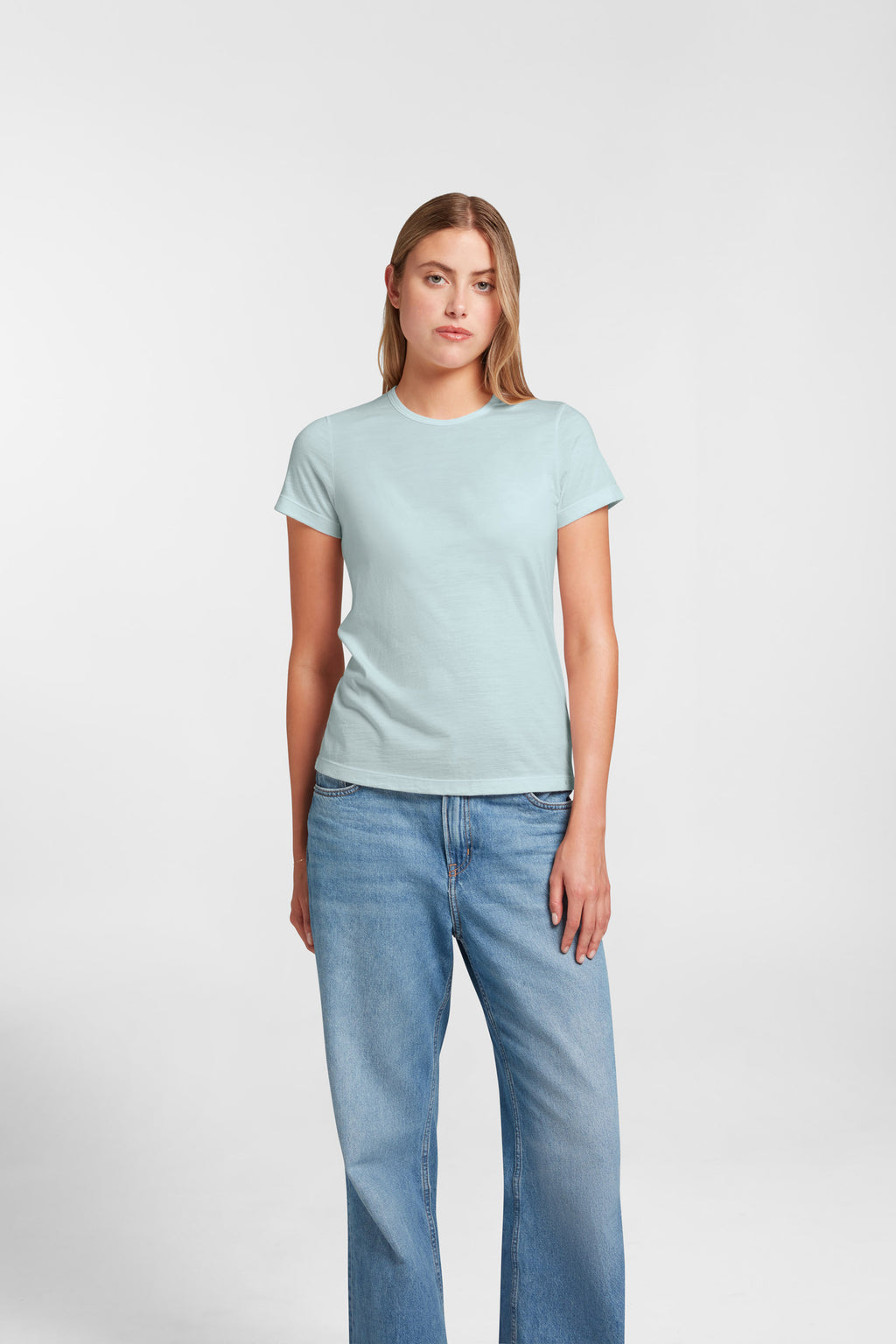 Women's Halo Short Sleeve Crew - Glacier Blue
