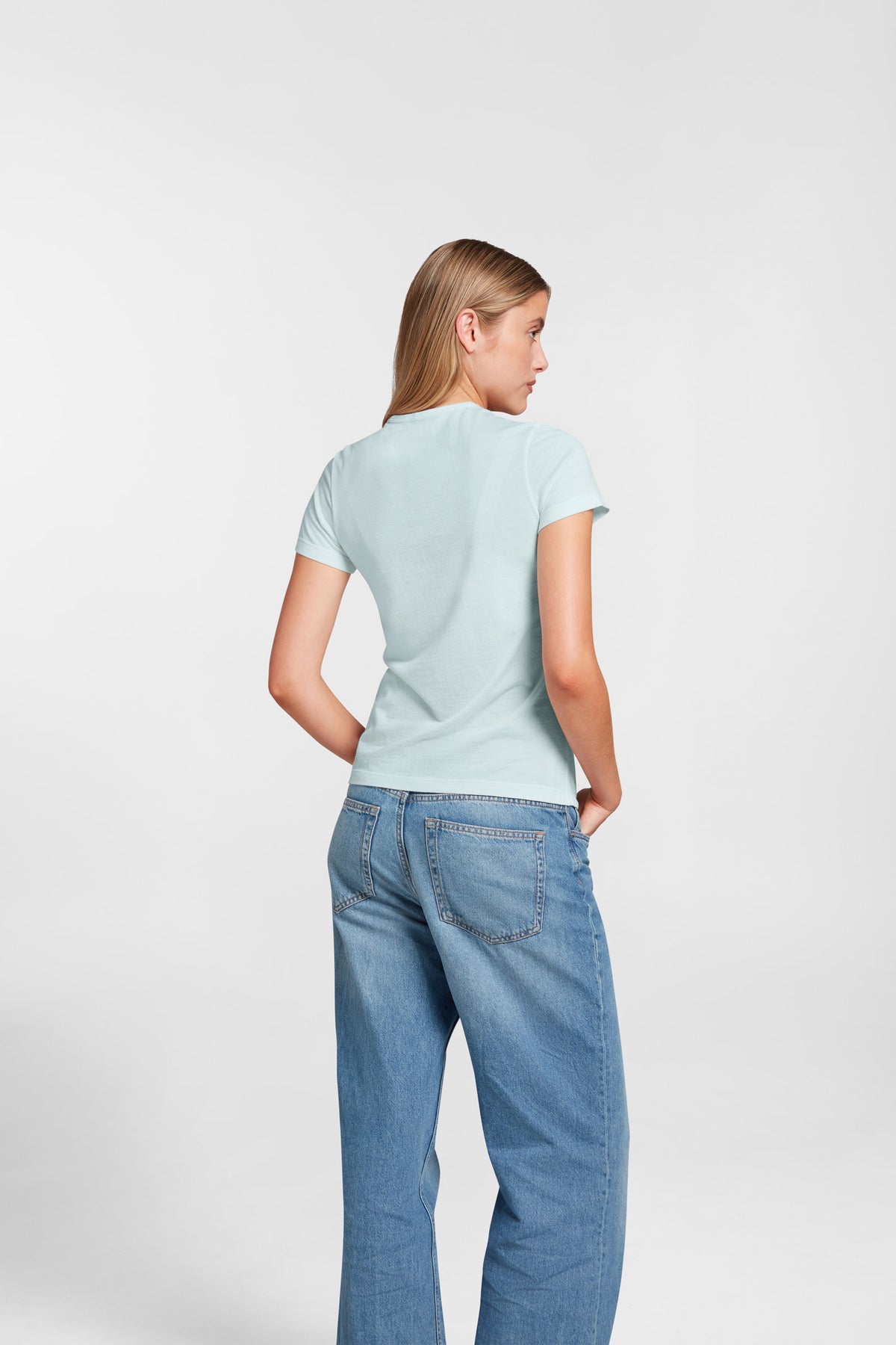 Women's Halo Short Sleeve Crew - Glacier Blue