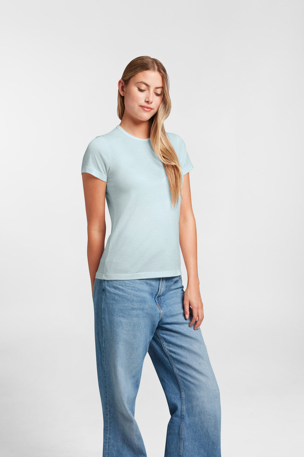 Women's Halo Short Sleeve Crew - Glacier Blue