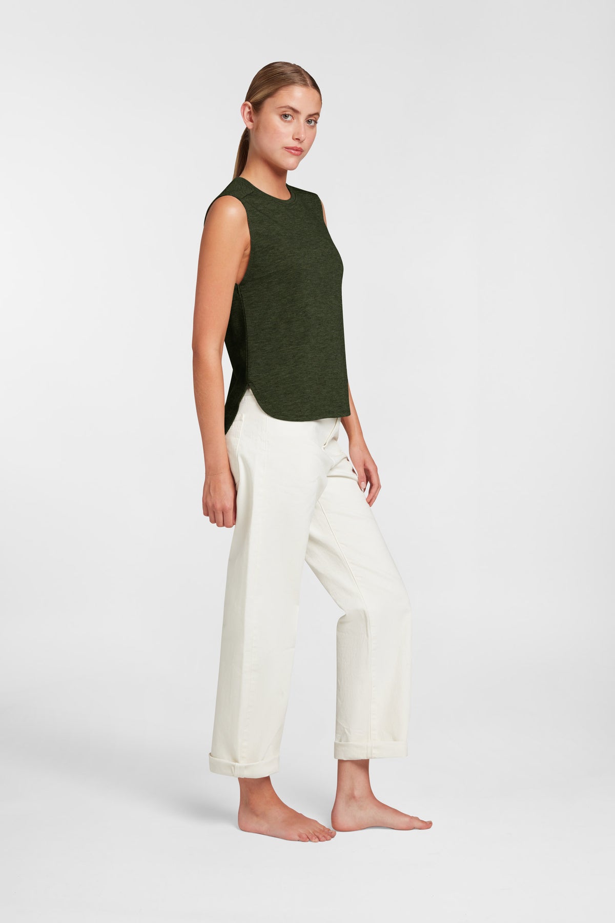 Women's Liberty Tank - Deep Forest Green