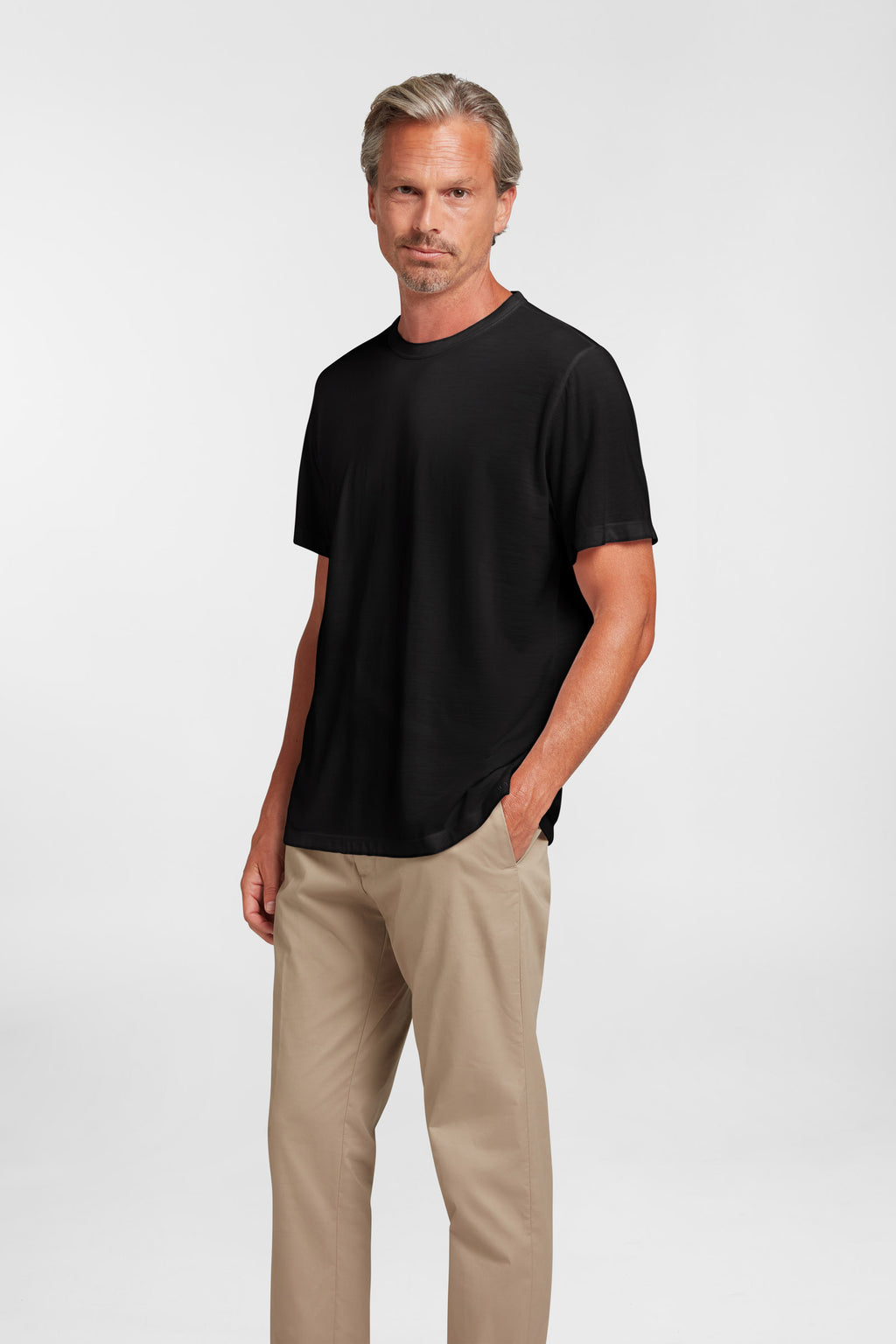 Men's Halo Short Sleeve Casual Crew - Black