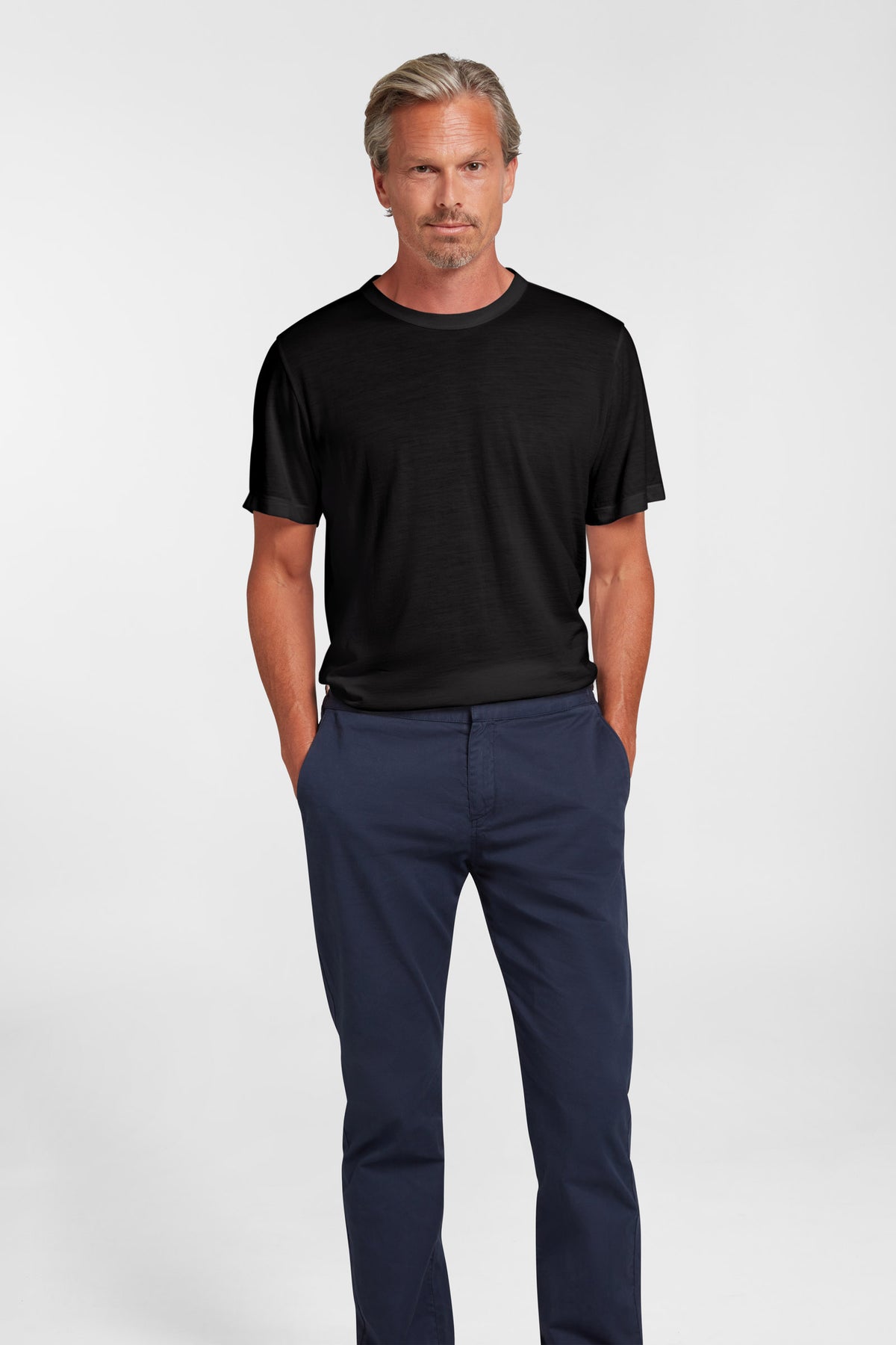 Men's Halo Short Sleeve Casual Crew - Black