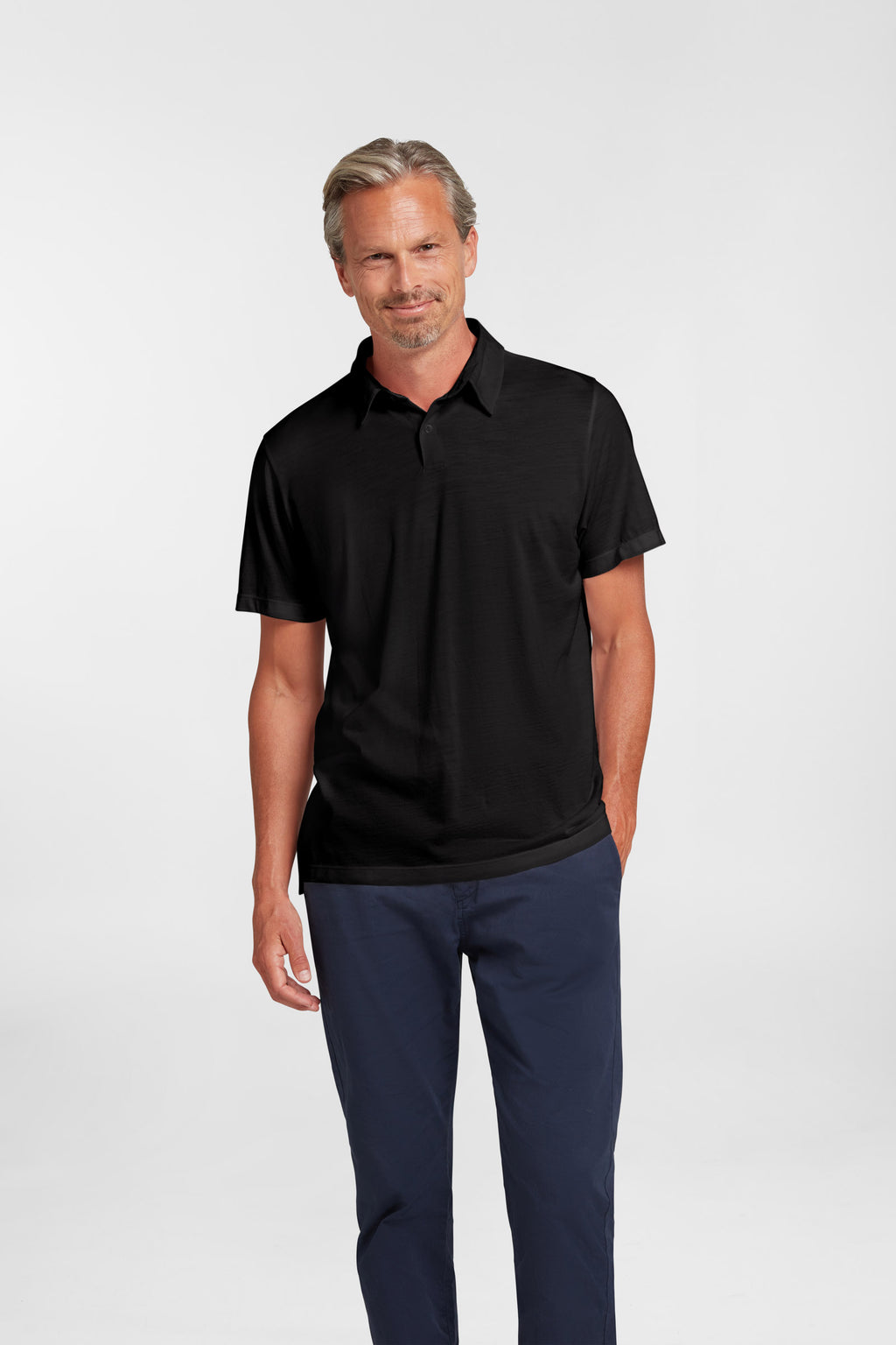 Men's Halo Short Sleeve Polo - Black