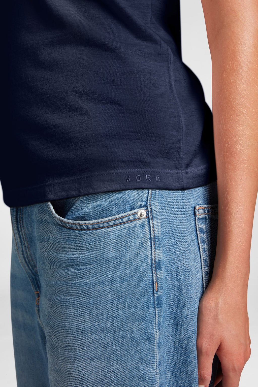 Women's Halo Short Sleeve Crew - Navy Blue