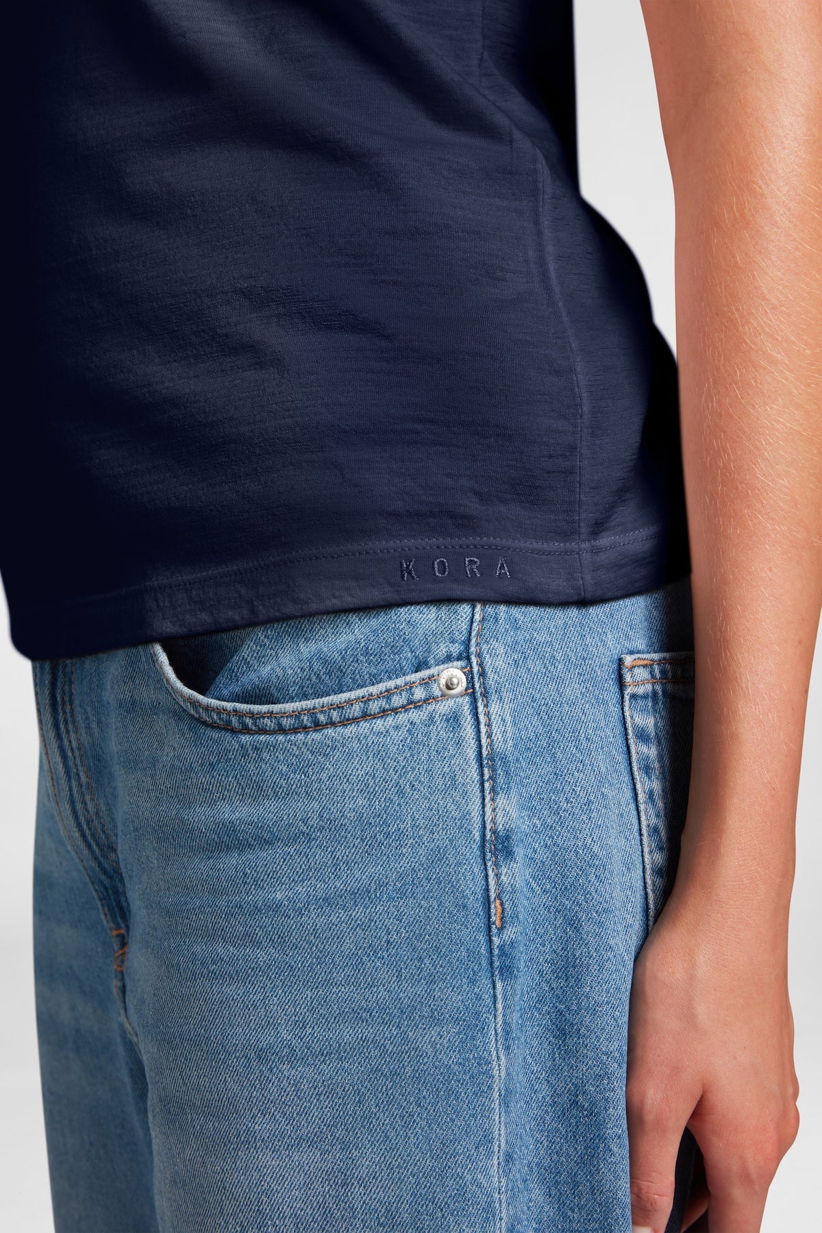 Women's Halo Short Sleeve Crew - Navy Blue