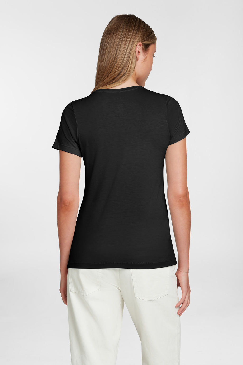 Women's Halo Short Sleeve V-Neck - Black